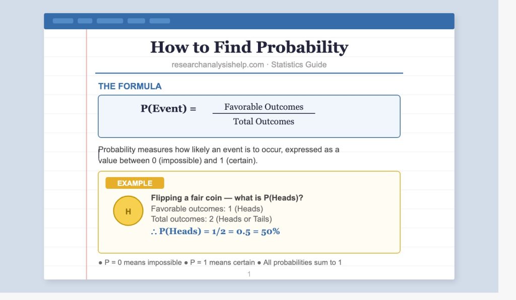 How To Find Probability